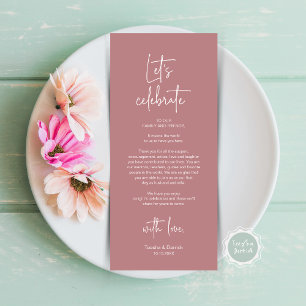 Modern Place Setting Dinner Party Thank You Card
