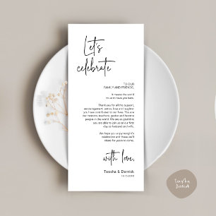Modern Place Setting Dinner Party Thank You Card