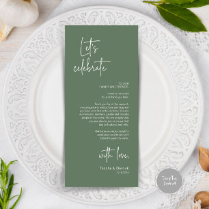 Modern Place Setting Dinner Party Thank You Card