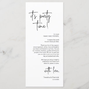 Modern Place Setting Dinner Party Thank You Card