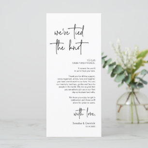 Modern Place Setting Dinner Party Thank You Card