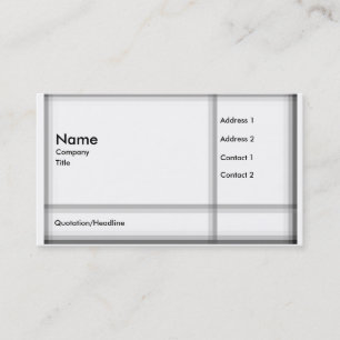 Modern Plaid Business Card