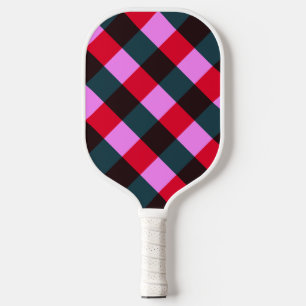 Modern Plaid Pickleball Paddle