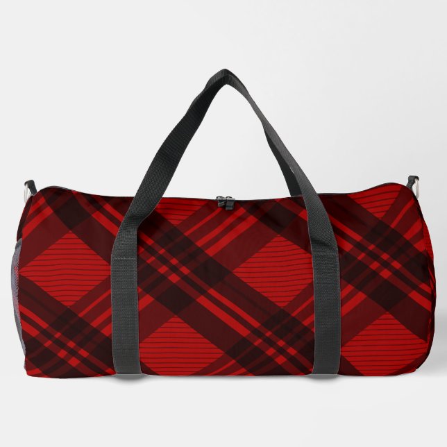 Modern Plaid Samsung  Galaxy S21 Plus Duffle Bag (Back)