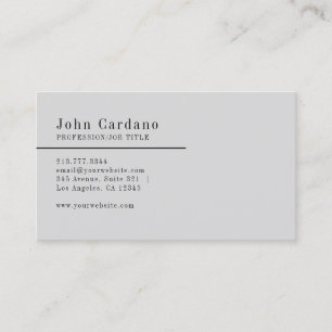Modern Plain Business Card