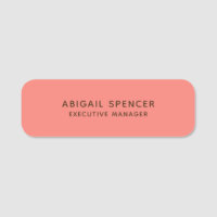 Modern Plain Classy Professional Coral Pink