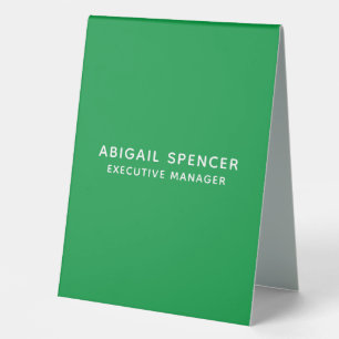 Modern Plain Classy Professional Kelly Green