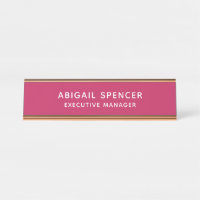 Modern Plain Classy Professional Rose Red