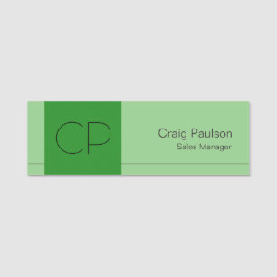 Modern Plain Custom Professional Name Position Name Tag