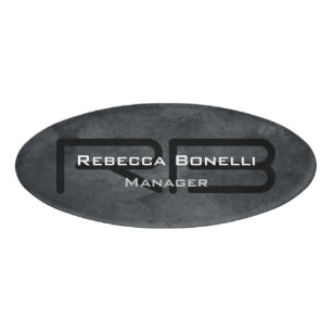 Modern Plain Custom Professional Name Position Tag