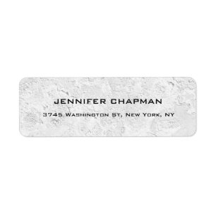Modern Plain Elegant Professional Grey Wall Design Return Address Label