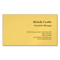 Modern Plain Professional Minimalist Yellow