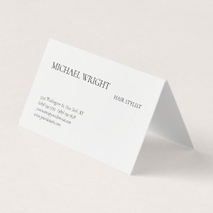Modern Plain Simple Minimalist Business Card
