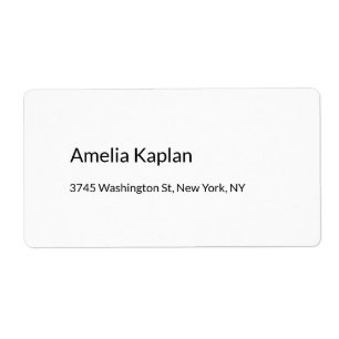 Modern Plain White Minimalist Professional Simple