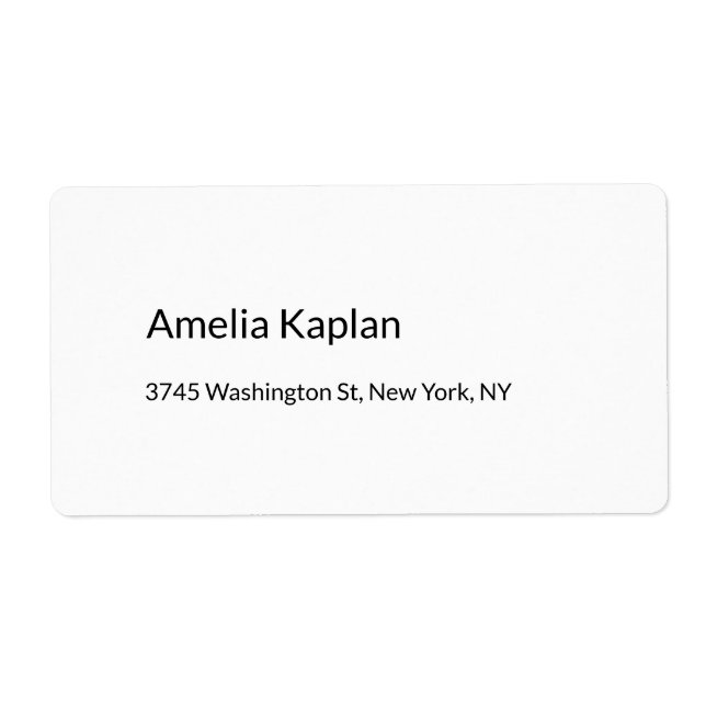 Modern Plain White Minimalist Professional Simple (Front)