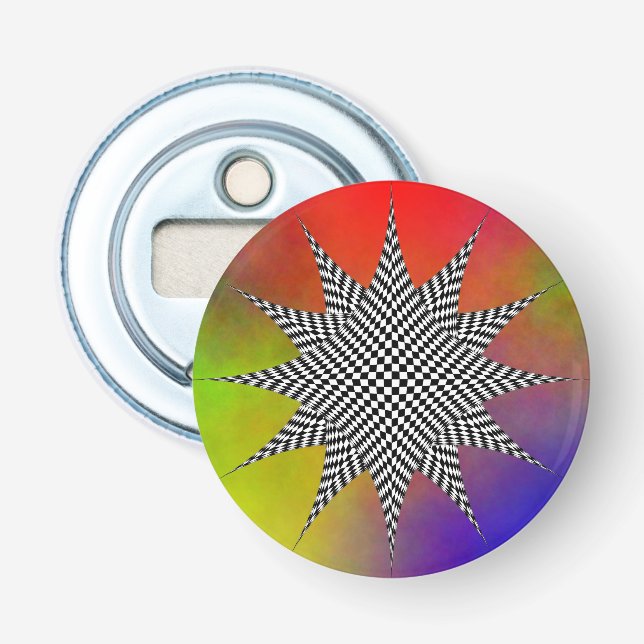 Modern Plasma by Kenneth Yoncich Bottle Opener (Front)