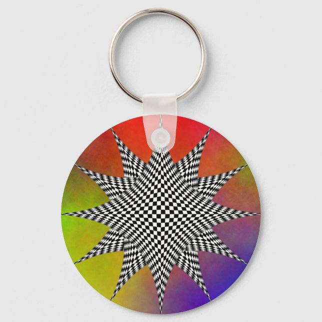 Modern Plasma by Kenneth Yoncich Key Ring (Front)
