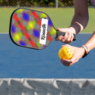 Modern Plasma by Kenneth Yoncich Pickleball Paddle