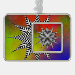 Modern Plasma by Kenneth Yoncich Silver Plated Framed Ornament