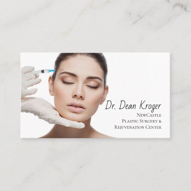 Modern Plastic Surgery & Rejuvenation Centre Busin Business Card (Front)