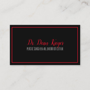 Modern Plastic Surgery & Rejuvenation Centre Business Card