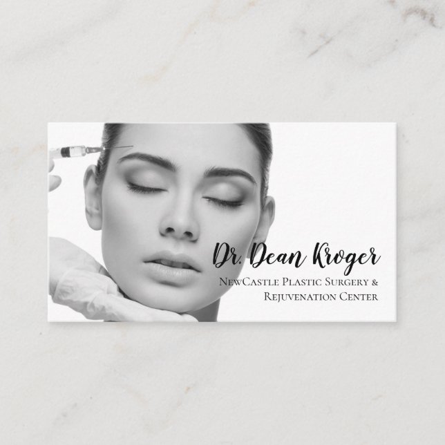 Modern Plastic Surgery & Rejuvenation Centre Business Card (Front)