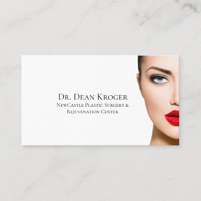 Modern Plastic Surgery & Rejuvenation Centre Business Card (Front)