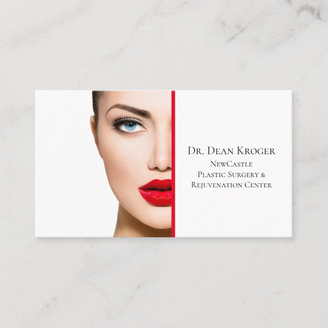 Modern Plastic Surgery & Rejuvenation Centre Business Card (Front)