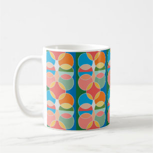 Modern playful circles design drink ware mug