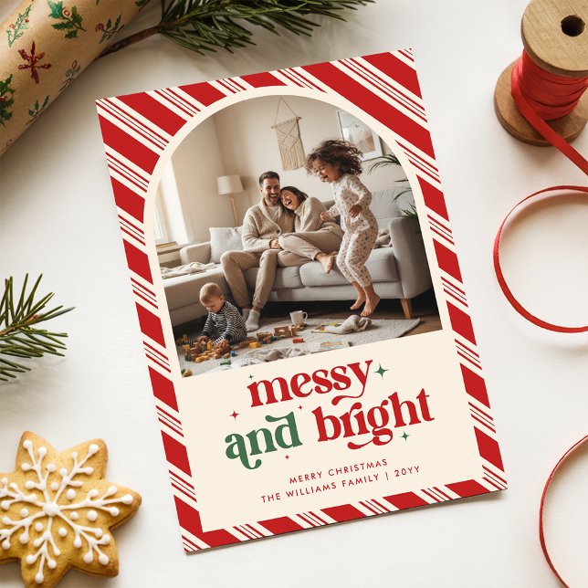 Modern Playful Funny Family Kids Photo Christmas Holiday Card (Creator Uploaded)