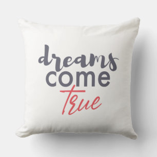 Modern playful graphic design of Dreams Come True Cushion