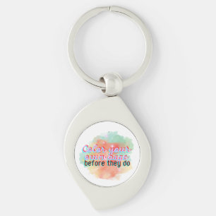 Modern Playful Simple Elegant and so  Chic Key Ring