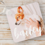 Modern Playful Simple Elegant Chic Pet Photo<br><div class="desc">This simple and classic design is composed of serif typography and add a custom photo of your pet.</div>