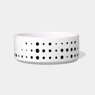 Modern, playful, urban geometric circle pattern bowl