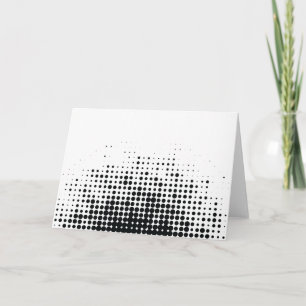Modern, playful, urban geometric circle pattern card