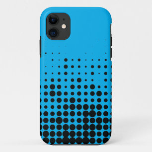 Modern, playful, urban geometric circle pattern iPhone 11 case