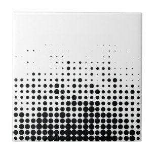 Modern, playful, urban geometric circle pattern ceramic tile