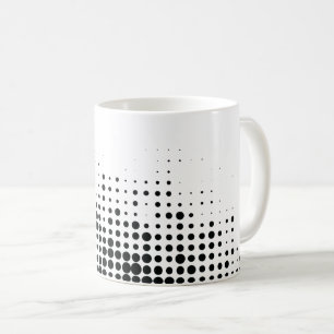 Modern, playful, urban geometric circle pattern coffee mug