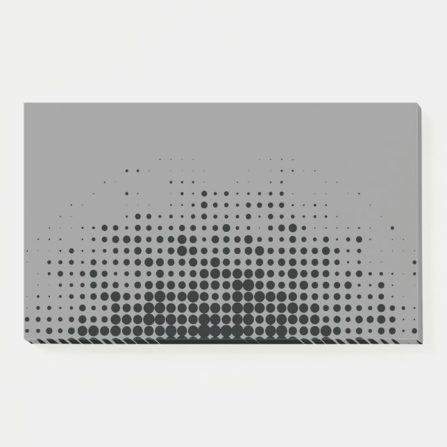 Modern, playful, urban geometric circle pattern post-it notes (Front)