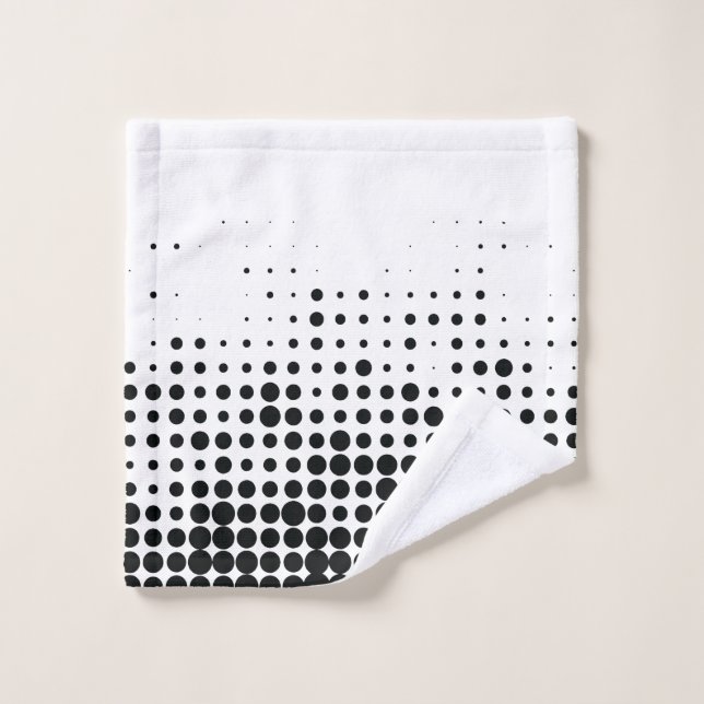 Modern, playful, urban geometric circle pattern wash cloth (Wash Cloth)