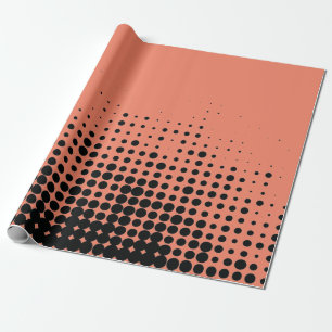 Modern, playful, urban geometric circle pattern wrapping paper