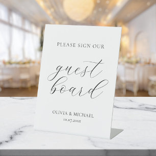 Modern Please Sign Our Guest Board Wedding