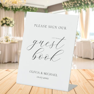 Modern Please Sign Our Guest Book Wedding