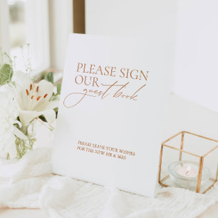Modern Please Sign Our Guest Book Wedding Sign