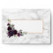 Modern Plum Purple Geometric Marble Floral Wedding