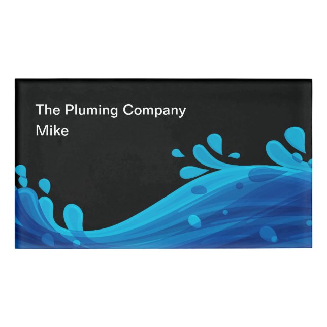 Modern Plumber Theme Name ID Tags (Front)