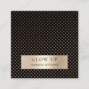 Modern points Black Gold (imitation) Business Card