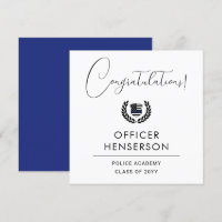Modern Police Academy Graduation Congratulations
