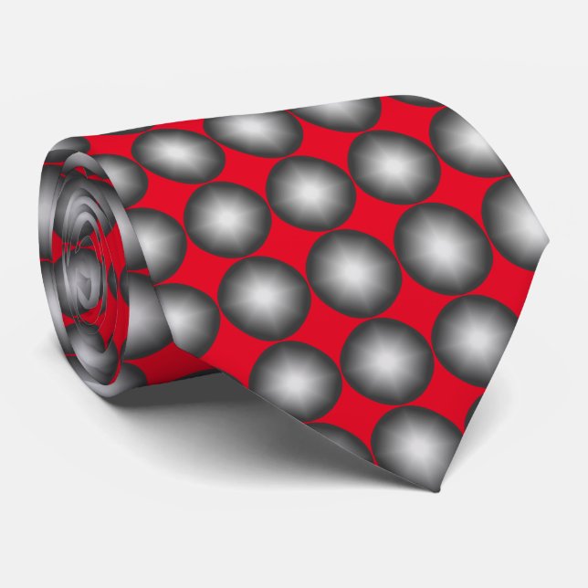 Modern Polka Dot Pattern Tie (Rolled)