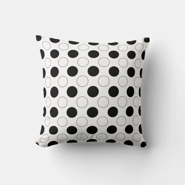 Modern Polka Dots Cushion (Front)